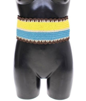 Dolce & Gabbana Runway Woven Raffia-Style Corset Belt Dolce & Gabbana 