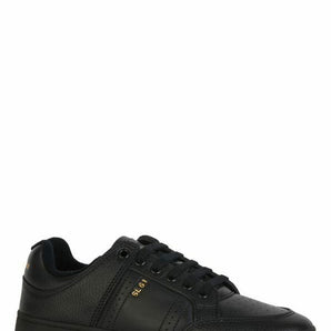 Saint Laurent Elegant Black Low-Top Leather Sneakers Saint Laurent 