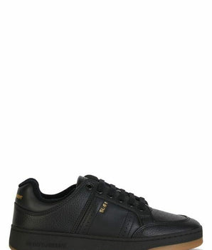 Saint Laurent Elegant Black Low-Top Leather Sneakers Saint Laurent 