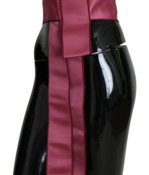 Dolce & Gabbana Pink 100% Silk 3 Button Closure Wide Waist Belt Dolce & Gabbana 