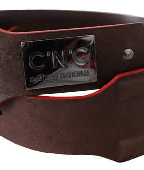 Costume National Dark Brown Genuine Leather Belt Costume National 