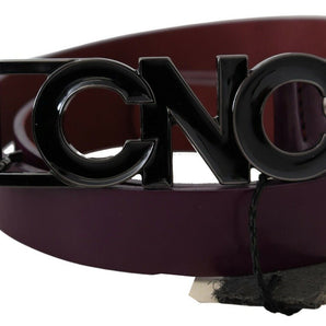 Costume National Elegant Leather Fashion Belt in Rich Brown