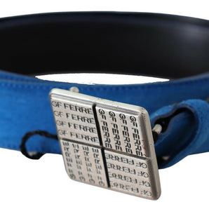 GF Ferre Elegant Royal Blue Leather Belt