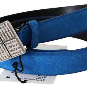 GF Ferre Elegant Royal Blue Leather Belt