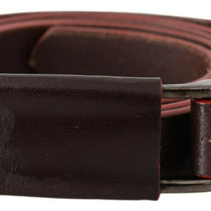 Costume National Elegant Brown Leather Fashion Belt