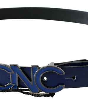Costume National Sleek Dark Blue Leather Fashion Belt Costume National 