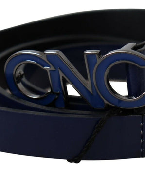 Costume National Sleek Dark Blue Leather Fashion Belt Costume National 