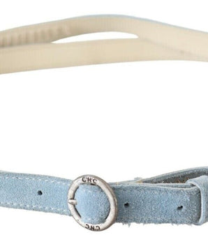 Costume National Blue Skinny Leather Fashion Waist Belt Costume National 