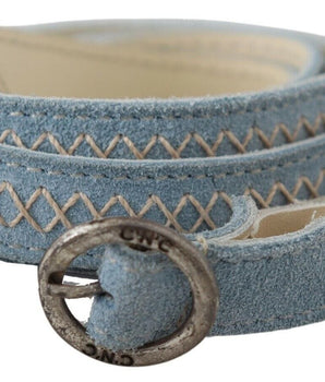 Costume National Blue Skinny Leather Fashion Waist Belt Costume National 