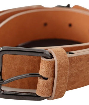 Costume National Light Brown Genuine Leather Belt Costume National 