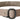 GF Ferre Brown Leather Solid Waist Metal Ribbon Belt