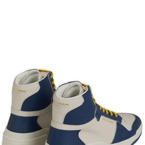 Saint Laurent Elevate Your Style with Mid-Top Blue Luxury Sneakers Saint Laurent 