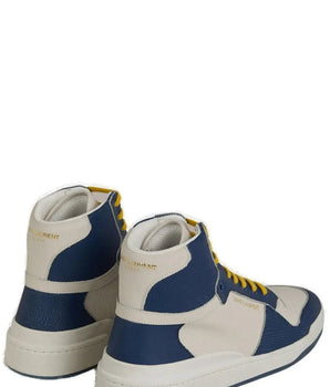 Saint Laurent Elevate Your Style with Mid-Top Blue Luxury Sneakers Saint Laurent 