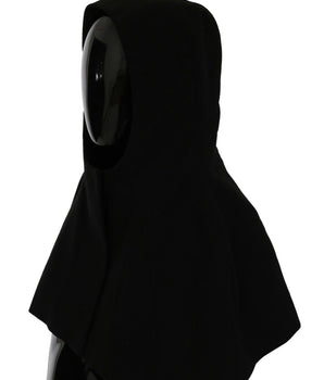 Dolce & Gabbana Black Wool Whole Head Hooded Scarf Hat Dolce & Gabbana 