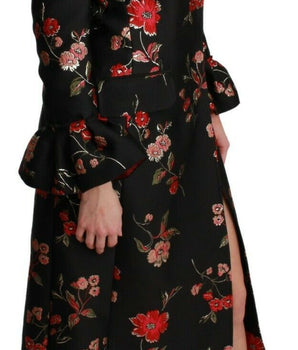 Dolce &amp; Gabbana Gabardina elegante con bordado floral