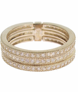 Nialaya Dazzling Sterling Silver CZ Crystal Ring Nialaya 