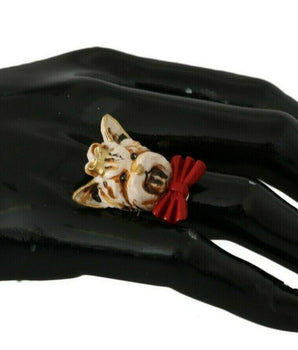 Dolce & Gabbana Elegant Canine Charm Women's Ring Dolce & Gabbana 