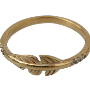 Nialaya Elegant Gold CZ Crystal Women's Ring