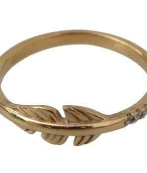 Nialaya Elegant Gold CZ Crystal Women's Ring Nialaya 