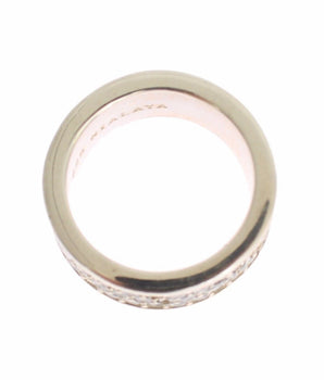 Nialaya Glamorous Silver CZ Crystal Embellished Ring Nialaya 