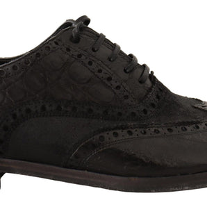 Dolce &amp; Gabbana Zapatos de vestir Derby Brogue de cuero exótico