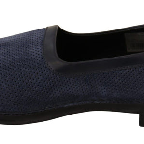 Dolce & Gabbana Elegant Perforated Leather Loafers