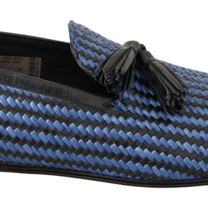 Dolce & Gabbana Elegant Woven Leather Loafers