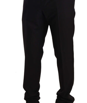 Dolce & Gabbana Elegant Black Skinny Tuxedo Trousers Dolce & Gabbana 