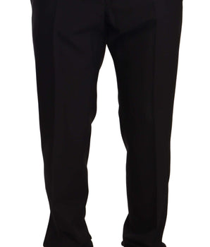 Dolce & Gabbana Elegant Black Skinny Tuxedo Trousers Dolce & Gabbana 