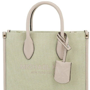 Michael Kors Mirella Small Powder Blush Canvas Shopper Crossbody Handbag Purse Michael Kors 