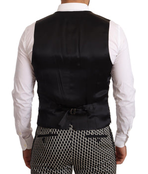 Dolce & Gabbana Black White Check 3 Piece Set MARTINI Suit
