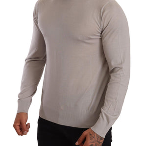 Dolce & Gabbana Elegant Light Blue Cashmere Turtleneck Sweater