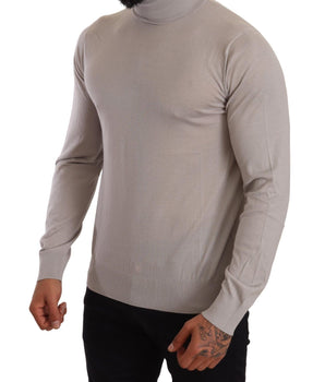 Dolce & Gabbana Elegant Light Blue Cashmere Turtleneck Sweater Dolce & Gabbana 