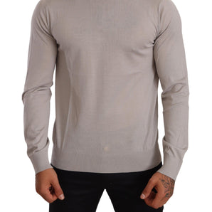 Dolce & Gabbana Elegant Light Blue Cashmere Turtleneck Sweater