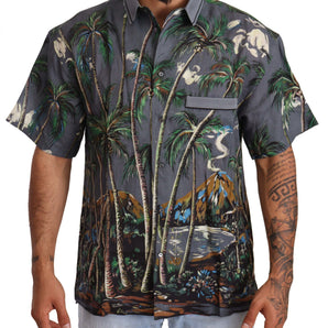 Dolce & Gabbana Tropical Elegance Linen Silk Men's Shirt