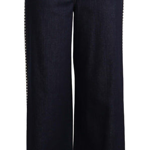 Dolce &amp; Gabbana Elegant Dark Blue Flare Denim Jeans