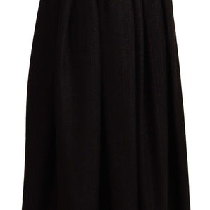 Dolce & Gabbana Elegant High Waist Maxi A-line Wool Skirt