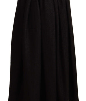 Dolce & Gabbana Elegant High Waist Maxi A-line Wool Skirt Dolce & Gabbana 
