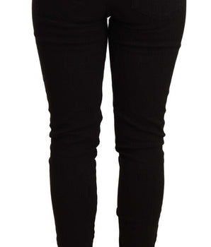 Dolce & Gabbana Black Slim Fit Denim Cotton Stretch Jeans Dolce & Gabbana 
