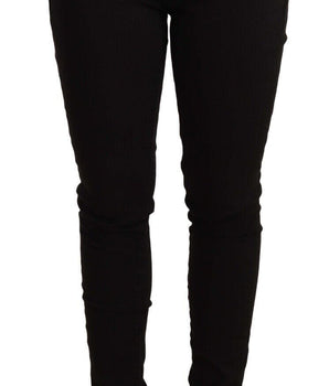 Dolce & Gabbana Black Slim Fit Denim Cotton Stretch Jeans Dolce & Gabbana 