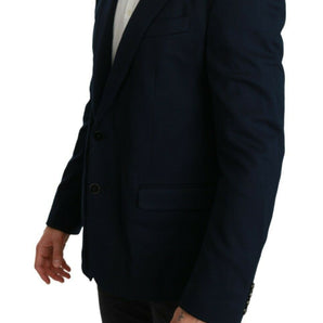 Dolce & Gabbana Elegant Slim Fit Dark Blue Men's Blazer