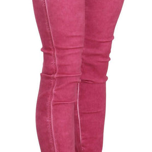 Dolce & Gabbana Chic Pink Mid Waist Skinny Pants