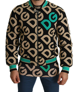 Dolce &amp; Gabbana Iconic Printed Bomber Jacket – Exquisite Design