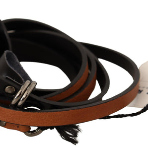 Costume National Elegant Brown Leather Fashion Belt