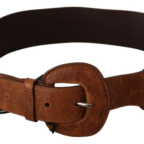 Costume National Elegant Brown Leather Fashion Belt