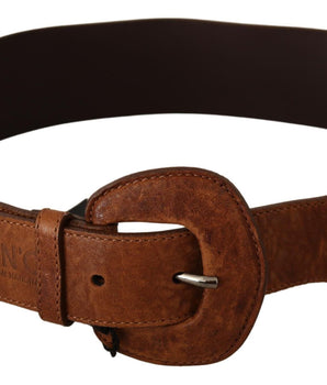 Costume National Brown Leather Fashion Waist Buckle Belt Costume National 