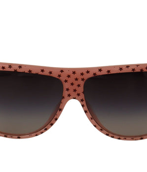 Dolce & Gabbana Brown Stars Acetate Frame Women Shades Sunglasses Dolce & Gabbana 