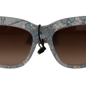 Dolce &amp; Gabbana Elegantes gafas de sol de encaje siciliano para mujer