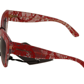 Dolce & Gabbana Elegant Sicilian Lace Insert Sunglasses