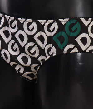 Dolce & Gabbana Multicolor DG Logo Print Slip Bottom Underwear